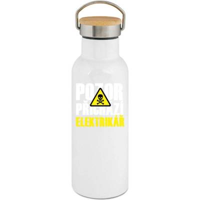 123TRIKO termoska Triko Pozor přichází Elektrikář 500 ml profese