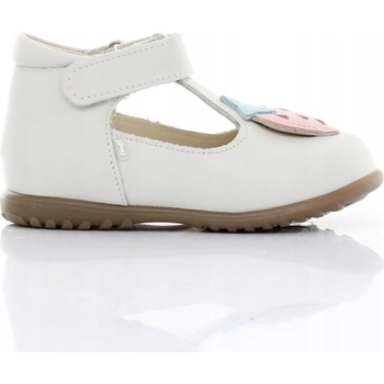 Emel es2409g-2 dievčenské preventívne balerínky ročky poltopánky biele