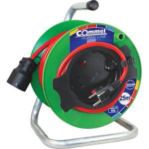 Commel Макара удължител Commel - C0991, 25m, H05VV-F 3G1.5mm2, с термична защита (0991)