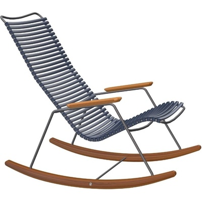 HOUE Click Tmavě modré plastové houpací zahradní křeslo