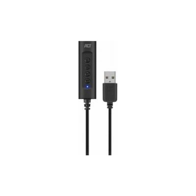Ewent Звукова карта ewent ac9360, 2.0, usb-a, 3.5 mm, черен, ewent-act-ac9360