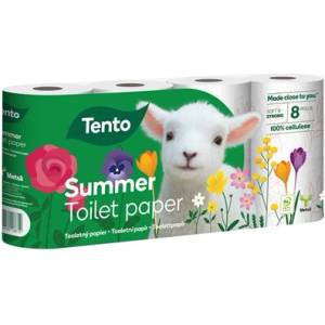 Tento Тоалетна хартия This Summer / Winter 3-слойна 18 м 8 бр