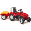 FALK Šlapací traktor 2020 FARM LANDER Z240X s vlečkou červený