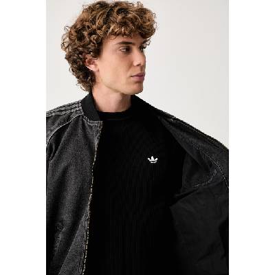 Adidas суичър с цип мъжки от деним (IB6948)