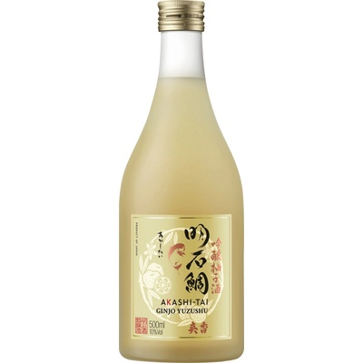 Japonské Saké Akashi Ginjo Yuzushu 10% 0,5 l (holá láhev)