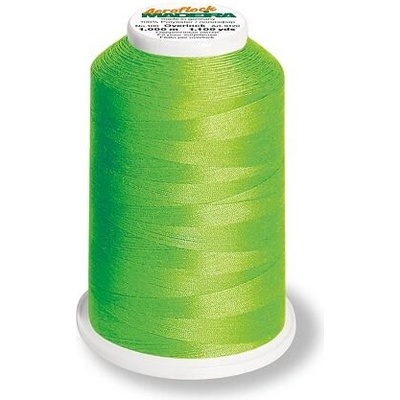 Overlockové nitě PES Madeira Aeroflock 100 (1000m) chemlonové barva 9950 neon green