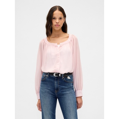 GAP Прозрачна блуза GAP GAP | Rozov | ЖЕНИ | XS