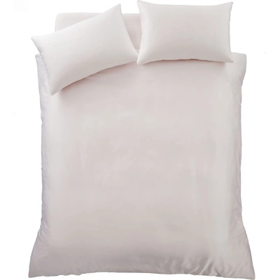 Catherine Lansfield Розово двойно удължено сатенено спално бельо 230x220 cm Silky Soft - Catherine Lansfield (BD/55075/W/KQS/BLH)