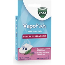 VICKS VAPOPADS VBR7, Náplne do zvlhčovačov s vôňou rozmarínu a levandule, 7ks