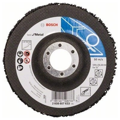 BOSCH Čisticí kotouč n377, best for metal 125 mm, 22,23 mm, sic