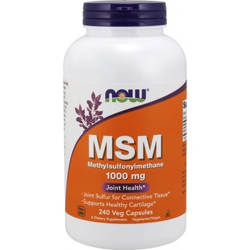 Now Foods MSM Methylsulfonylmethan 1000 mg 240 kapsúl