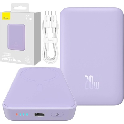 Baseus Magnetic Mini 10000mAh fialová