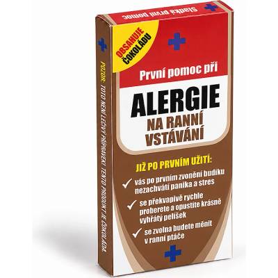 Nekupto dárková čokoláda Sladká první pomoc Alergie na ranní vstávání 65 g
