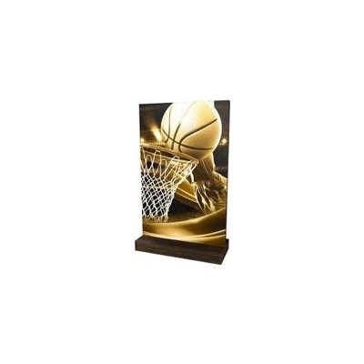Poháry Bauer Dřevěná plaketa WPLAR01M02 Basketball