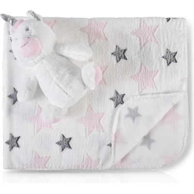 Cangaroo Бебешко одеяло 90/75 cm с играчка Unicorn Stars