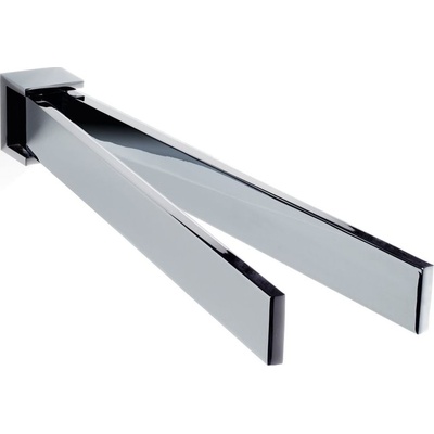 DECOR WALTHER Закачалка на релса за кърпи Brick вертикални двойна хром (0592300)