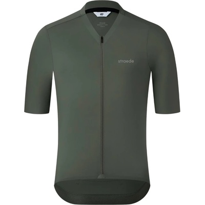 straede Фланелка с къс ръкав за колоездене straede Aerlig Jersey Cycling jersey - Forest - размер XXL (056-4256-0416)