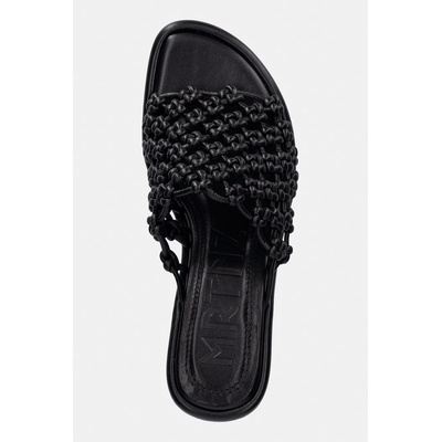 Souliers Martinez чехли с висок ток дамски от кожа MARIZA (Mariza.Black)