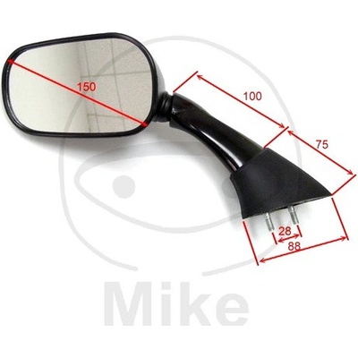 Zpětné zrcátko JMP ZR 0292 černá levý 2H956617