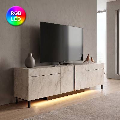 TopMebel Легло Flat от плат в антрацитен цвят 120x200см