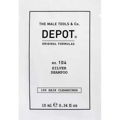 Depot No. 104 Silver Shampoo Шампоан за неутрализиране на жълти тонове 10 мл