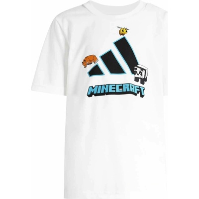 adidas Minecraft Training Tee K KD4434 biele