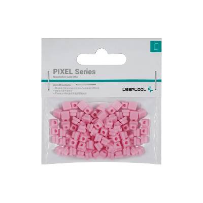 Силиконови битове DeepCool PIXEL Pink, 5.4x5.4x4mm, 100 броя - PIXEL-PINK (R-PIXEL-PK100-G-1)