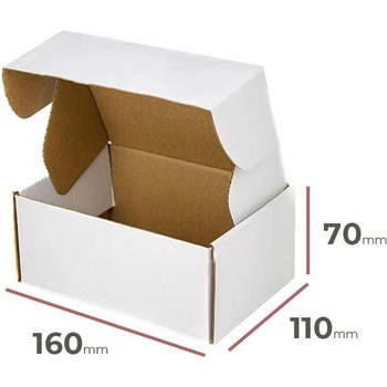 HAKY Poštová krabica biela 160 x 110 x 70 - 3VL