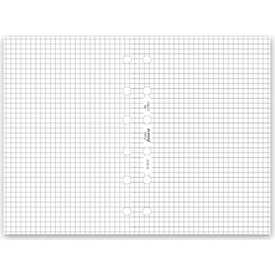 Filofax Poznámkový papier, štvorčekový, biely náplň vreckových diárov