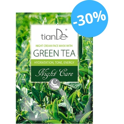 tianDe noční krémová maska Zelený čaj 18 g – Zboží Dáma