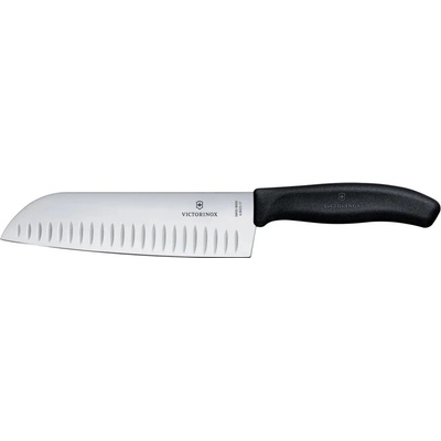 Victorinox Nůž Santoku s vroubkovanou čepelí Černá 298mm 6.8523.17B