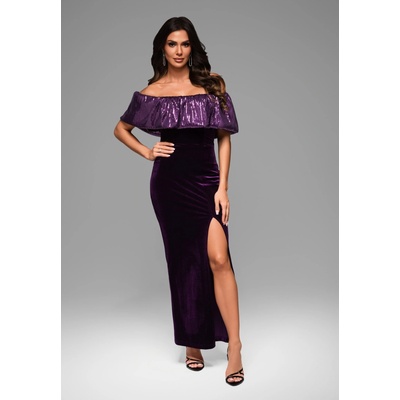 Edoti Evening dress LA-OM-DL fialová