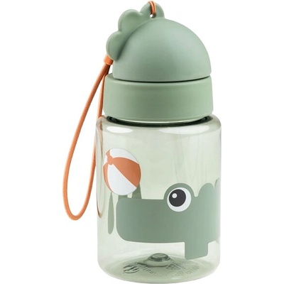 Done by Deer Бутилка със сламка Done by Deer - Playground, Green, 280 ml (1046803)