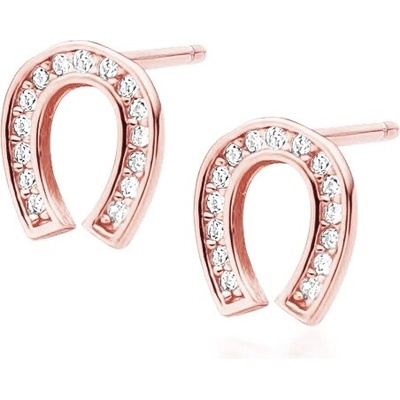 Olivie Stříbrné náušnice PODKOVA ROSE 4465 Ag 925; ≤0,8 g.