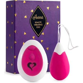 FeelzToys Anna - nabíjacie vibračné vajíčko s ovládačom pink