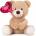 Amek Toys ПЛЮШЕНО МЕЧЕ С БАЛОН - СЪРЦЕ 2 ЦВЯТА 38 СМ