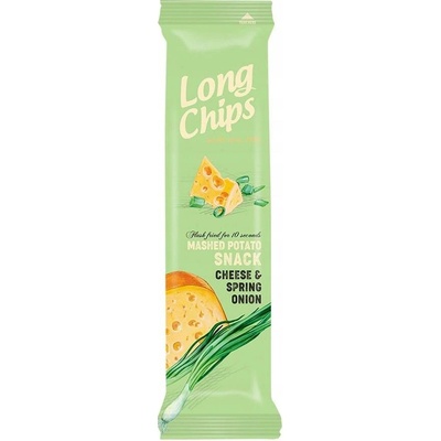 LONG CHIPS Bramborové chipsy s příchutí sýra a cibule 75 g