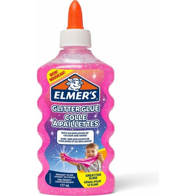 Elmer's Třpytivé lepidlo 177ml růžové