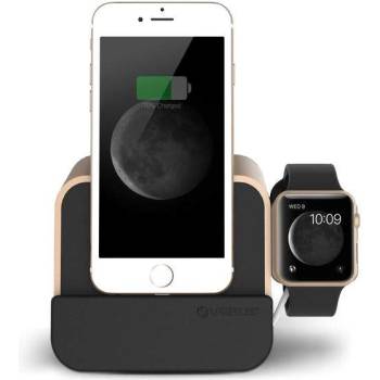 VRS Design New i-Depot Plus Cradle - док станция за iPhone, iPad, iPod и Apple Watch (златиста)
