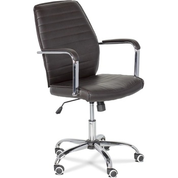 Bittel Офис стол Carmen 6174, еко кожа, регулируем люлеещ механизъм, тъмно кафяв