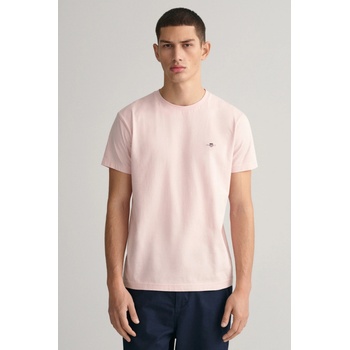 Gant tričko SLIM SHIELD SS T-SHIRT růžová