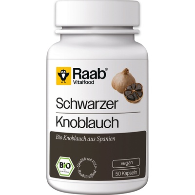 Raab Vitalfood Био черен чесън - 50 капсули