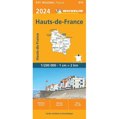 mapa Hauts-de-France 1:200 t.