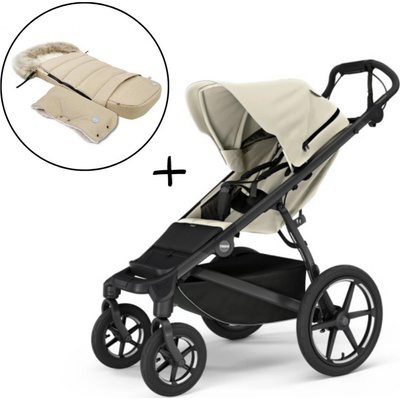 Thule Urban Glide 4-wheel Soft Beige 2024 + Fusak a rukávnik JOMK Northern Buff