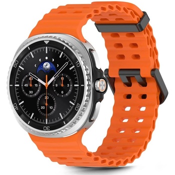 Tech-Protect Силиконова каишка за Samsung Galaxy Watch 8 (40/44mm) / 8 Classic (46mm) от Tech-Protect IconBand Pro - Sunburst Orange (5906302331192)
