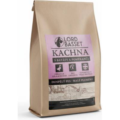 Lord Basset Monoprotein Bez obilovin Malá plemena Kachna 6 kg