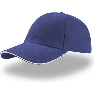 Atlantis Headwear Liberty Sandwich 6 panelová COT-33000588899 Modrá/bílá