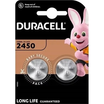 Duracell Батерия литиевa CR2450 3V 2pk блистер DURACELL /цена за 2 батерии/ (DUR-BL-CR2450-2PK)