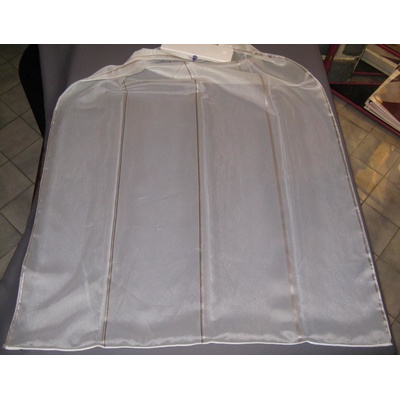 Stoeckel záclona metráž 47118 Joy vyska 270 cm 010 bila - cerno modry pasek (14,00 m) – Zboží Mobilmania