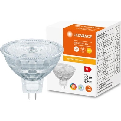 Ledvance LED žiarovka MR16 12V 8W = 50W 621lm 2700K Warm 36° CRI90 Stmievateľná Superior